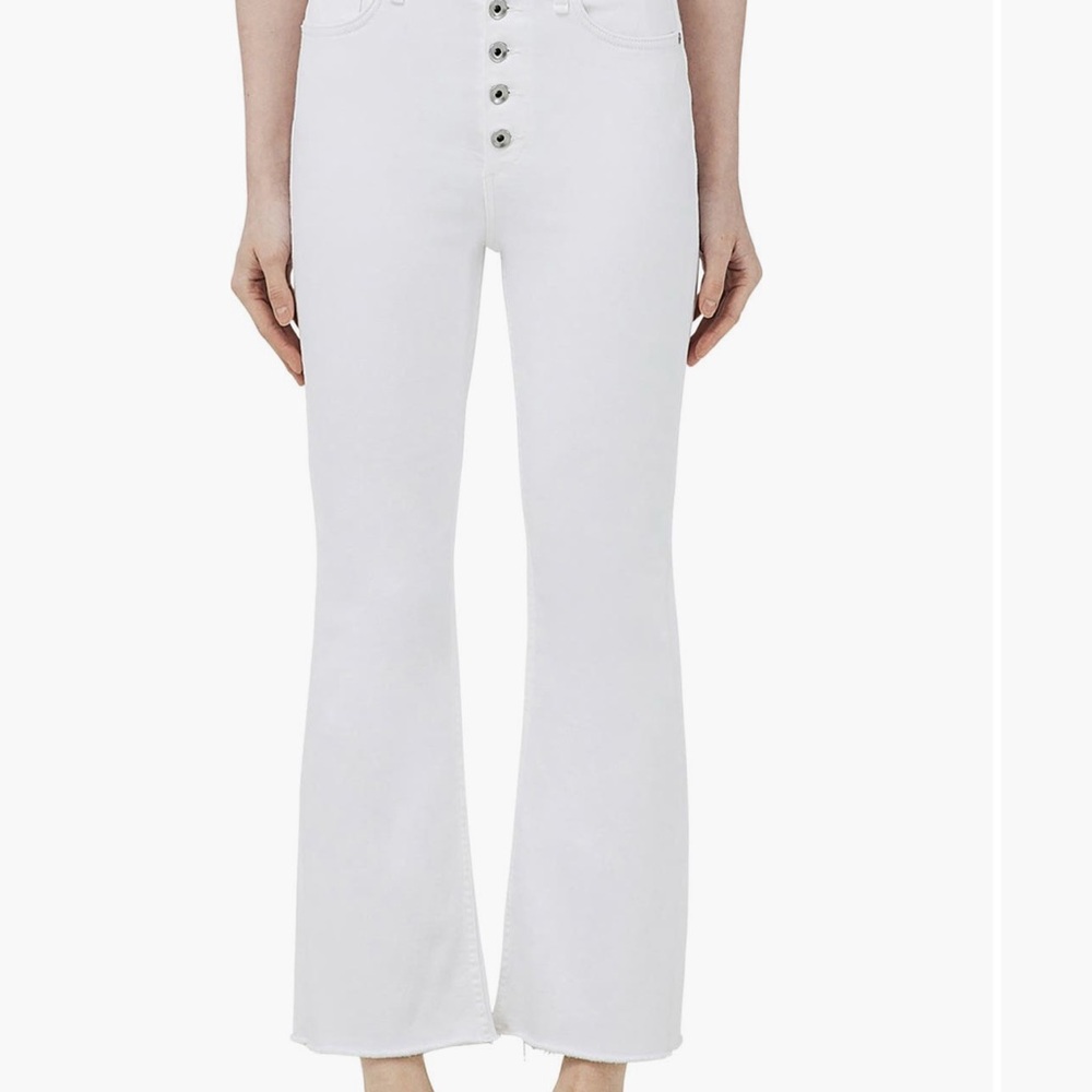 rag & bone Ivory Wide Leg Jeans